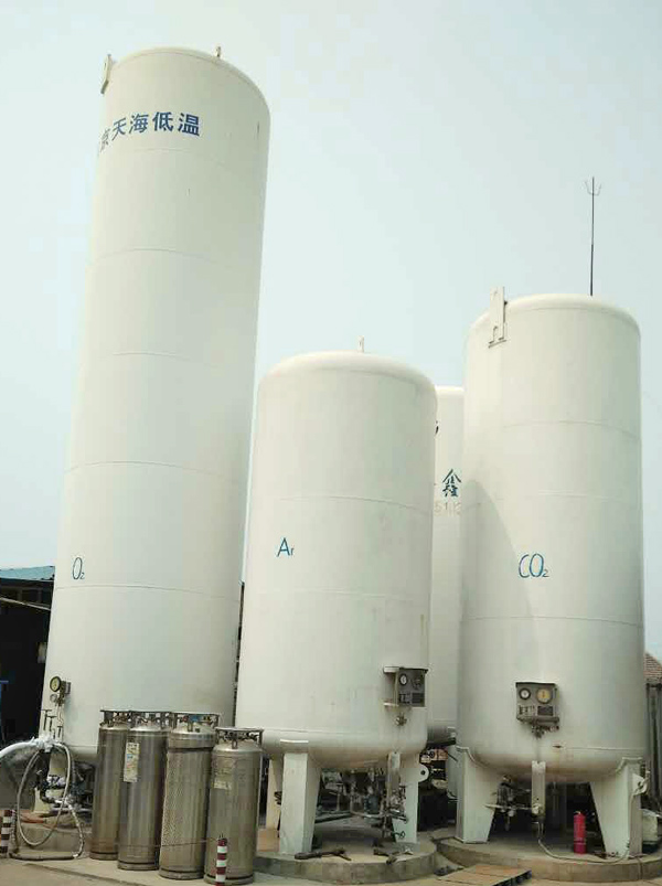 氩气、氧气、二氧化碳储罐